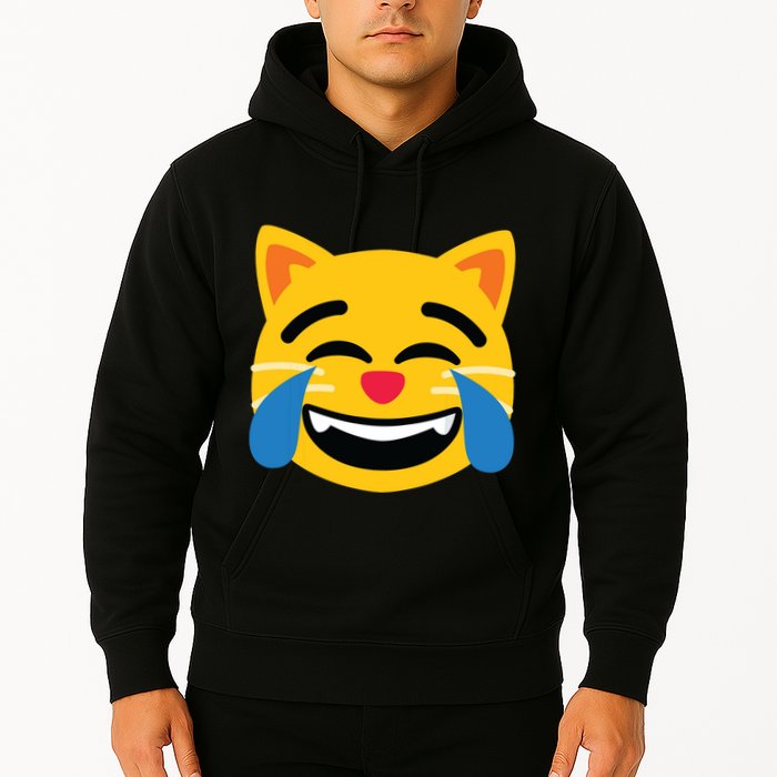 Emoticon Cat Face With Tears Of Joy Hoodie