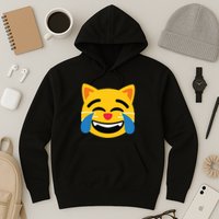 Emoticon Cat Face With Tears Of Joy Hoodie