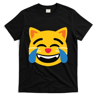 Emoticon Cat Face With Tears Of Joy T-Shirt