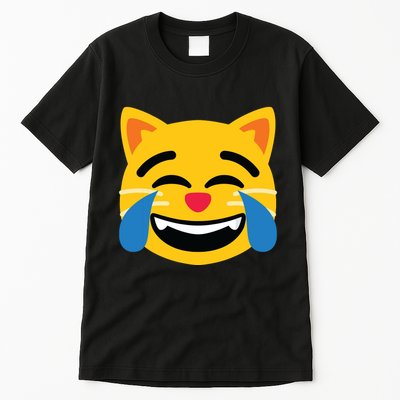 Emoticon Cat Face With Tears Of Joy Tall T-Shirt