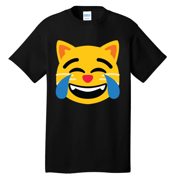 Emoticon Cat Face With Tears Of Joy Tall T-Shirt