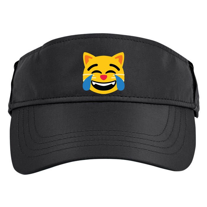 Emoticon Cat Face With Tears Of Joy Adult Drive Performance Visor