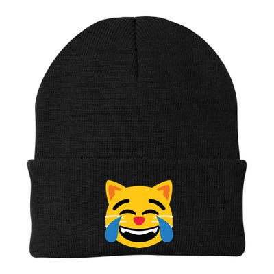 Emoticon Cat Face With Tears Of Joy Beanie