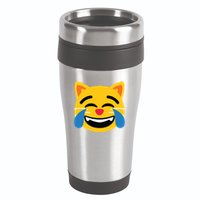 Emoticon Cat Face With Tears Of Joy 16oz Travel Tumbler