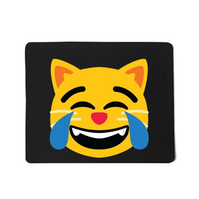 Emoticon Cat Face With Tears Of Joy Mousepad