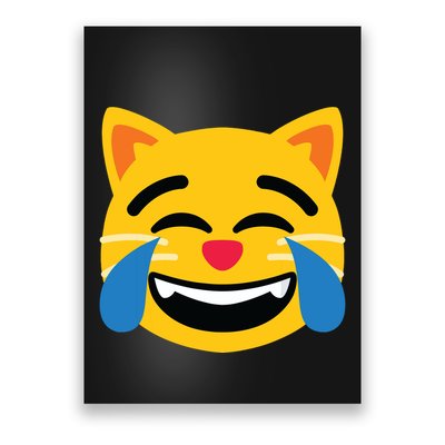 Emoticon Cat Face With Tears Of Joy Poster