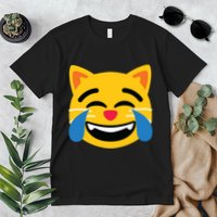 Emoticon Cat Face With Tears Of Joy Premium T-Shirt