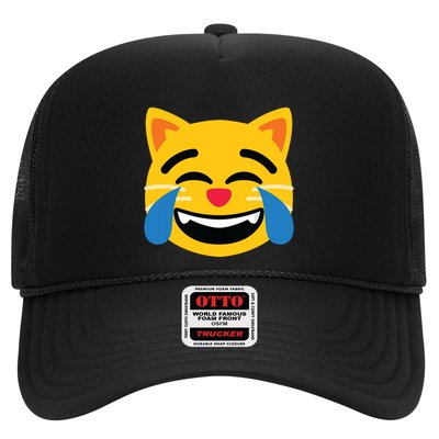 Emoticon Cat Face With Tears Of Joy Trucker Hat