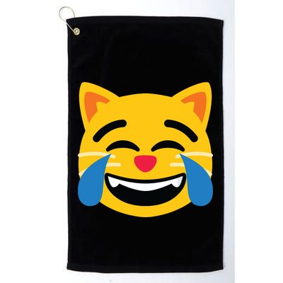 Emoticon Cat Face With Tears Of Joy Golf Towel