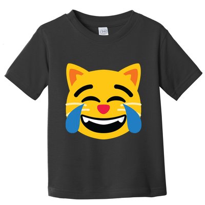 Emoticon Cat Face With Tears Of Joy Toddler T-Shirt