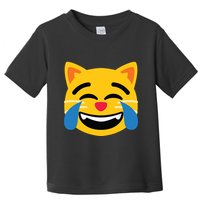 Emoticon Cat Face With Tears Of Joy Toddler T-Shirt
