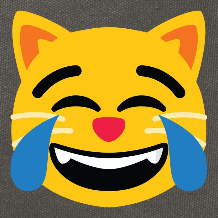 Emoticon Cat Face With Tears Of Joy Cotton Canvas Backpack