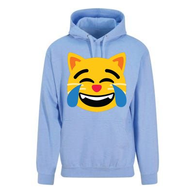 Emoticon Cat Face With Tears Of Joy Unisex Surf Hoodie