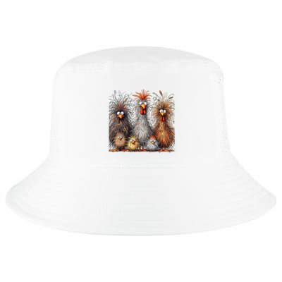 Eagerlys Colorful Funny Chicken Art Crazy Chicken Family Cool Comfort Performance Bucket Hat