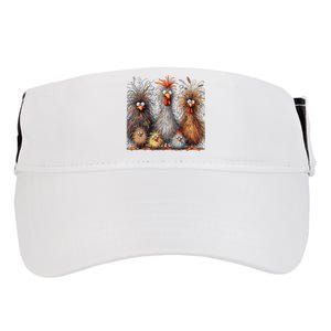 Eagerlys Colorful Funny Chicken Art Crazy Chicken Family Adult Drive Performance Visor