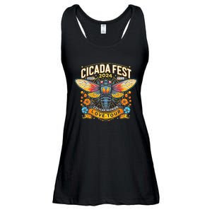 Entomology Cicada Fest 2024 Broods Xix & Xiii Love Ladies Essential Flowy Tank