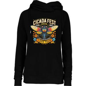 Entomology Cicada Fest 2024 Broods Xix & Xiii Love Womens Funnel Neck Pullover Hood