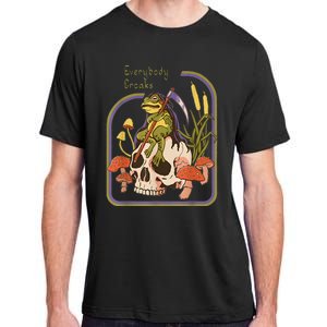 Everybody Croaks Frog Skull Mushroom Everybody Croaks Adult ChromaSoft Performance T-Shirt