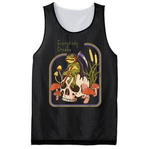 Everybody Croaks Frog Skull Mushroom Everybody Croaks Mesh Reversible Basketball Jersey Tank