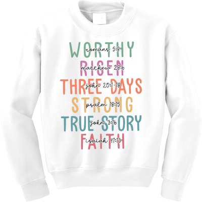 Easter Christian Family A Lot Can Happen Kids Sweatshirt