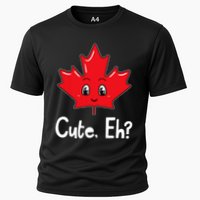 Eh Canadian Flag Maple Leaf Funny Canada Souvenir Tourist Cooling Performance Crew T-Shirt