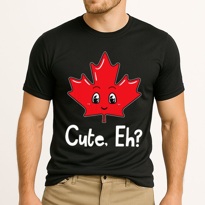 Eh Canadian Flag Maple Leaf Funny Canada Souvenir Tourist Cooling Performance Crew T-Shirt
