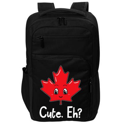 Eh Canadian Flag Maple Leaf Funny Canada Souvenir Tourist Impact Tech Backpack