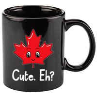 Eh Canadian Flag Maple Leaf Funny Canada Souvenir Tourist 11oz C Handle Ceramic Mug
