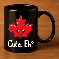 Eh Canadian Flag Maple Leaf Funny Canada Souvenir Tourist 11oz C Handle Ceramic Mug