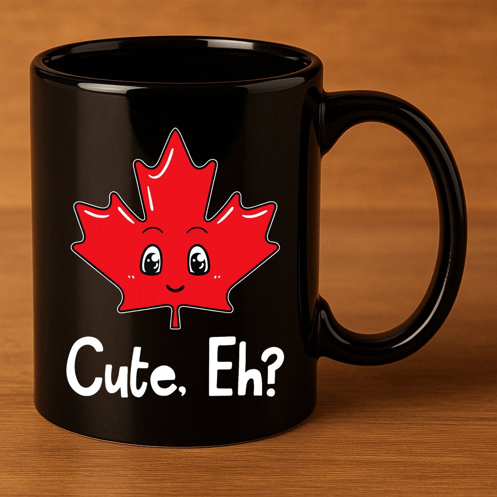 Eh Canadian Flag Maple Leaf Funny Canada Souvenir Tourist 11oz C Handle Ceramic Mug