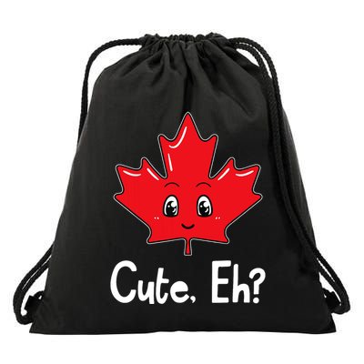 Eh Canadian Flag Maple Leaf Funny Canada Souvenir Tourist Drawstring Bag