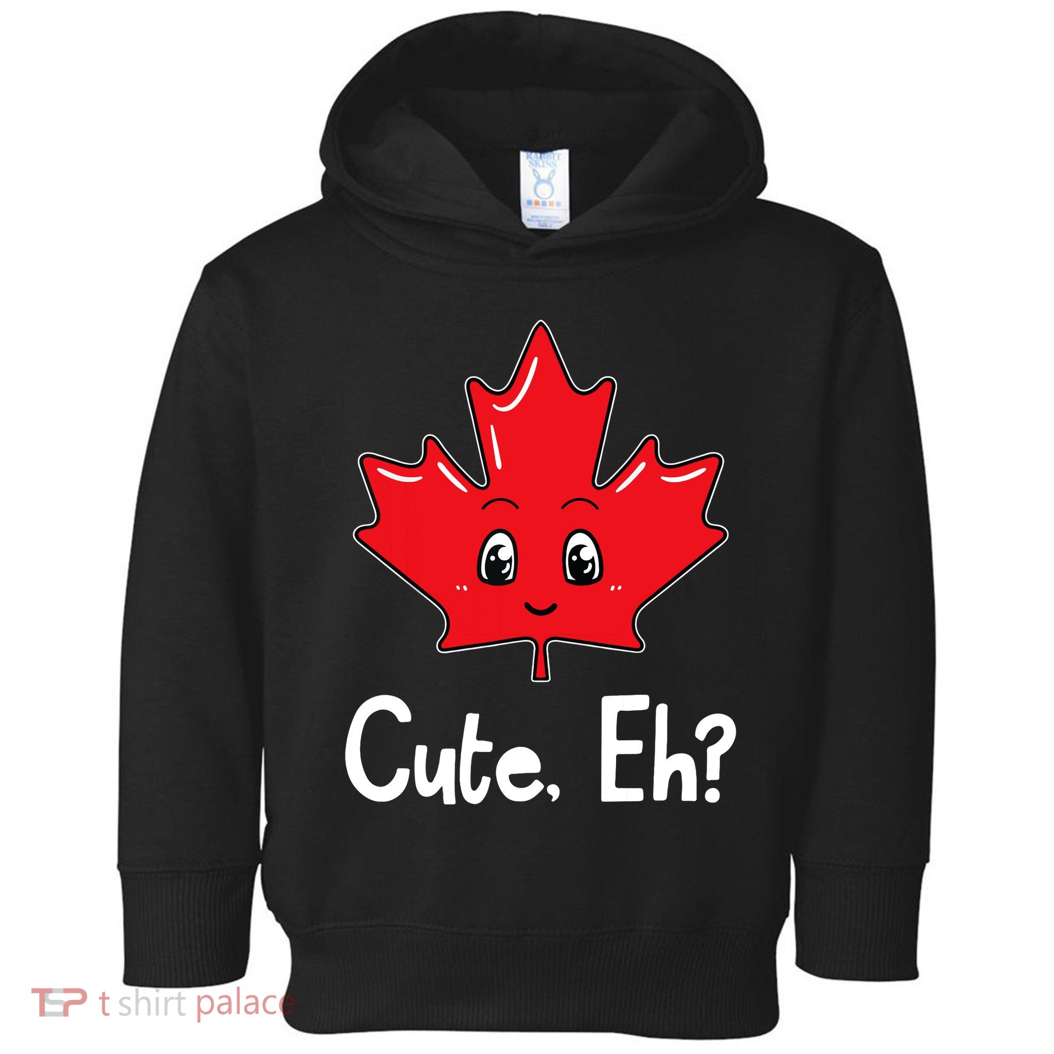 Eh Canadian Flag Maple Leaf Funny Canada Souvenir Tourist Toddler Hoodie