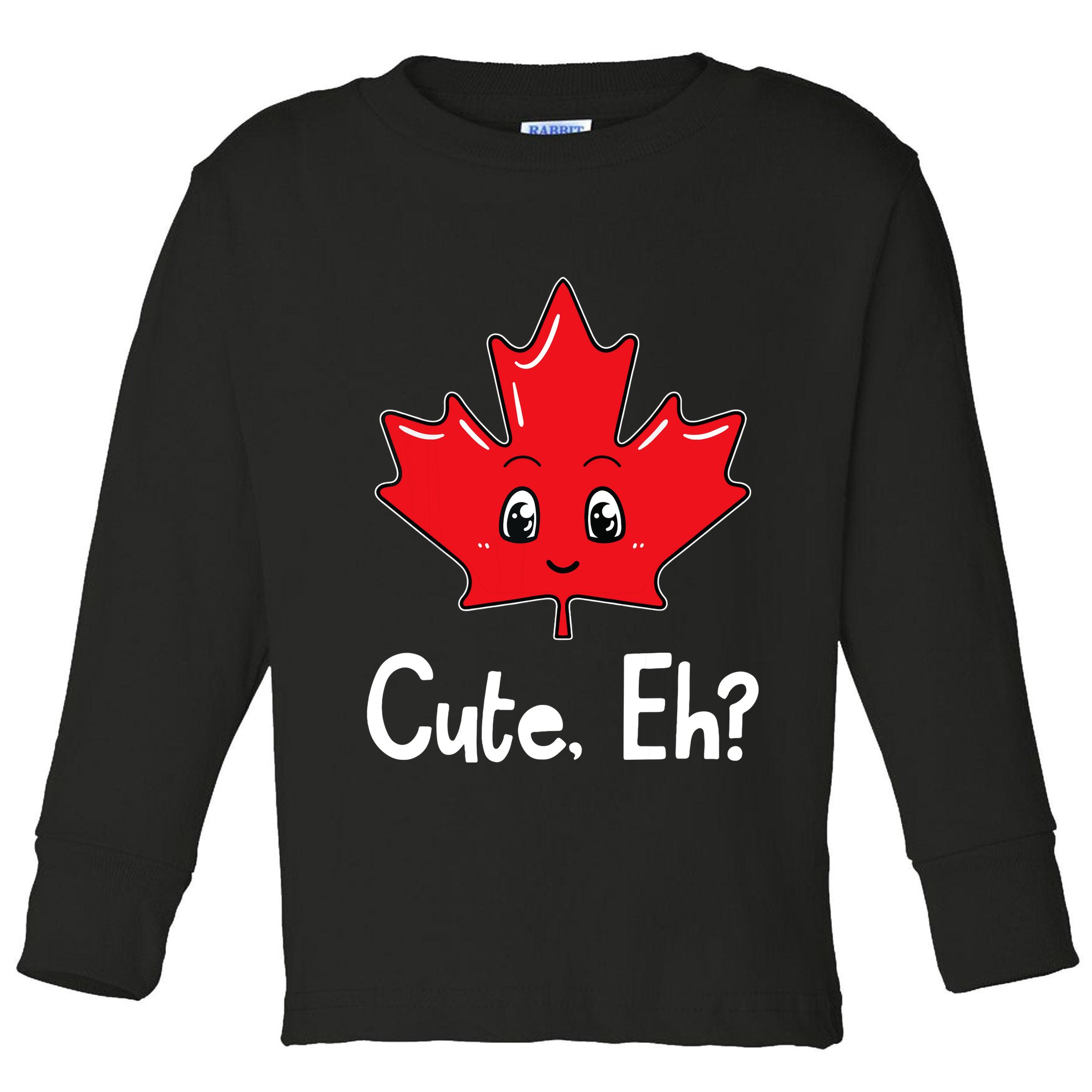 Eh Canadian Flag Maple Leaf Funny Canada Souvenir Tourist Toddler Long Sleeve Shirt