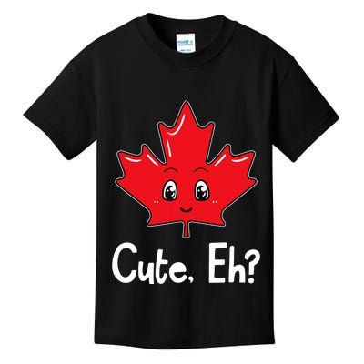 Eh Canadian Flag Maple Leaf Funny Canada Souvenir Tourist Kids T-Shirt