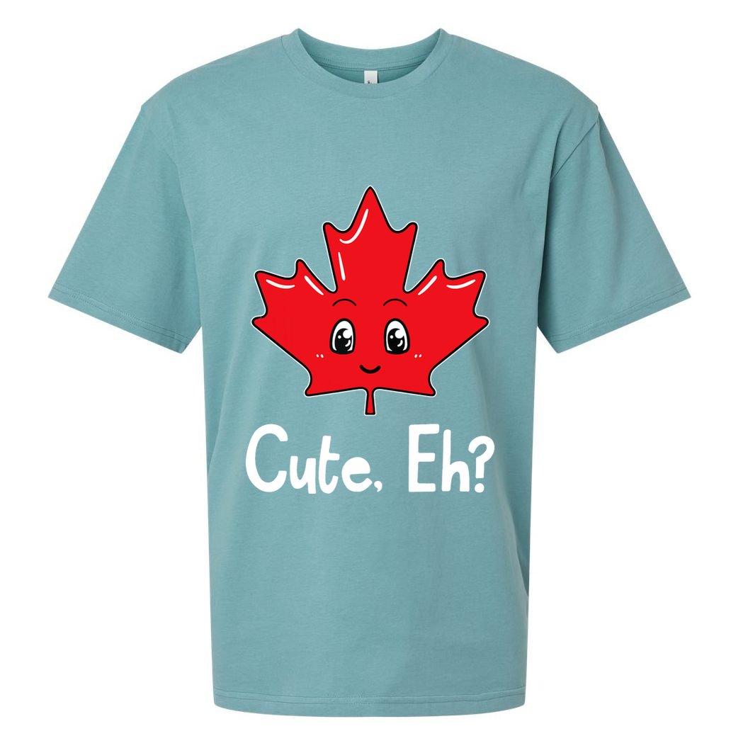 Eh Canadian Flag Maple Leaf Funny Canada Souvenir Tourist Sueded Cloud Jersey T-Shirt