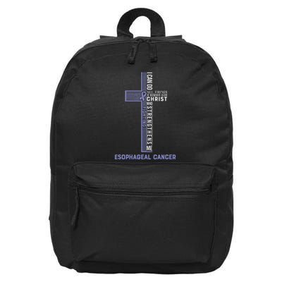 Esophageal Cancer Fight Cancer Ribbon 16 in Basic Backpack