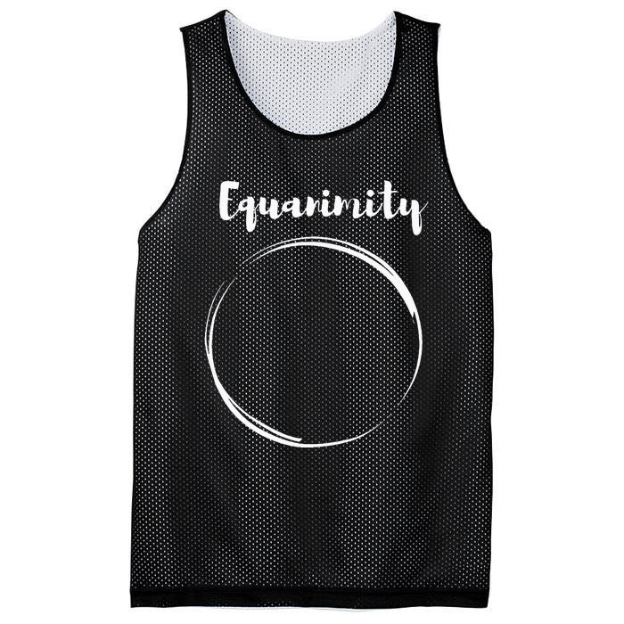 Equanimity Calmness Family School Mesh Reversible Basketball Jersey Tank