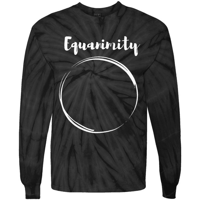 Equanimity Calmness Family School Tie-Dye Long Sleeve Shirt