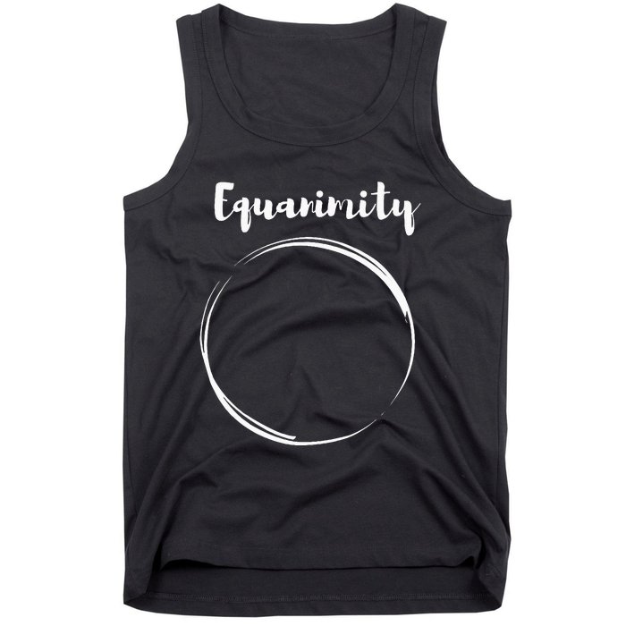 Equanimity Calmness Family School Tank Top