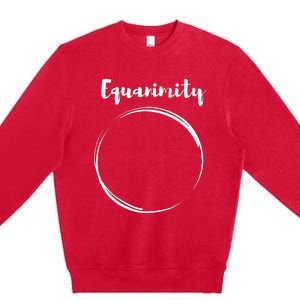 Equanimity Calmness Family School Premium Crewneck Sweatshirt