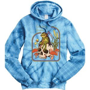 Everybody Croaks Frog Skull Mushroom Everybody croaks Tie Dye Hoodie