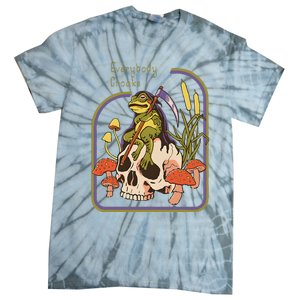 Everybody Croaks Frog Skull Mushroom Everybody croaks Tie-Dye T-Shirt