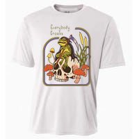 Everybody Croaks Frog Skull Mushroom Everybody croaks Cooling Performance Crew T-Shirt