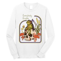 Everybody Croaks Frog Skull Mushroom Everybody croaks Long Sleeve Shirt