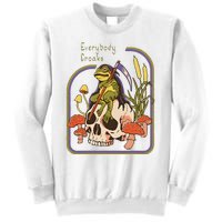 Everybody Croaks Frog Skull Mushroom Everybody croaks Sweatshirt