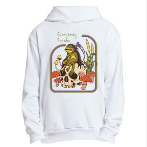 Everybody Croaks Frog Skull Mushroom Everybody croaks Urban Pullover Hoodie