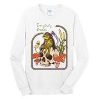 Everybody Croaks Frog Skull Mushroom Everybody croaks Tall Long Sleeve T-Shirt