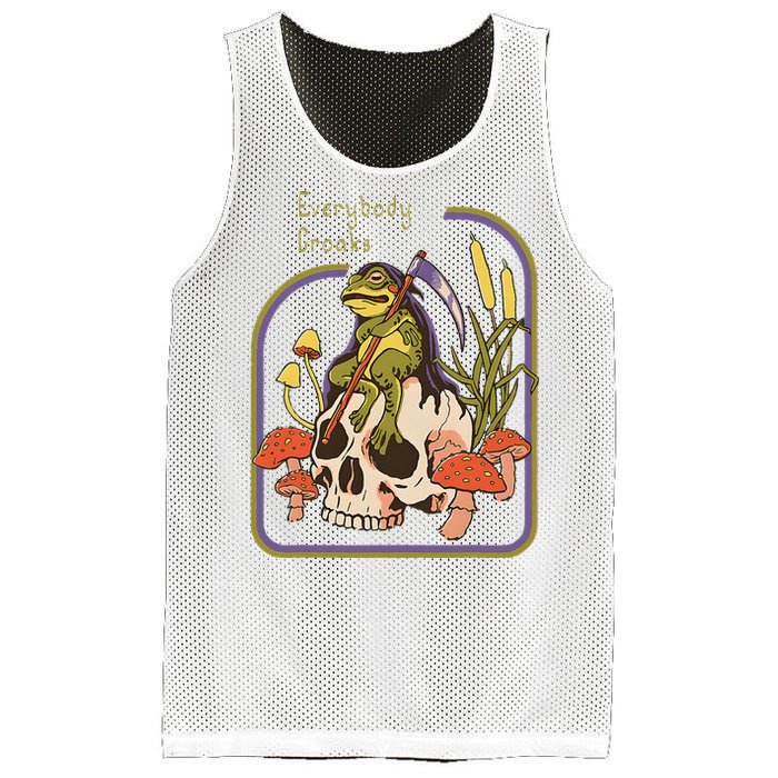 Everybody Croaks Frog Skull Mushroom Everybody croaks Mesh Reversible Basketball Jersey Tank