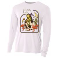 Everybody Croaks Frog Skull Mushroom Everybody croaks Cooling Performance Long Sleeve Crew