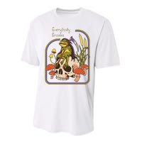 Everybody Croaks Frog Skull Mushroom Everybody croaks Performance Sprint T-Shirt